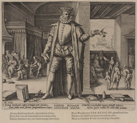 TvB G 1068
<br/>
Arts als mens
<br/>
<em>Goltzius, Hendrick (1558-1617) - atelier van</em>